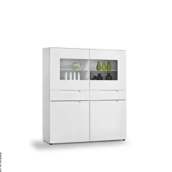 Highboard Mailand weiß Hochglanz B/H/T: ca. 192x108x40 cm