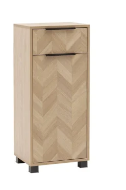 Highboard Piazza Eiche Nachbildung B/H/T: ca. 40,3x90,9x33,05 cm