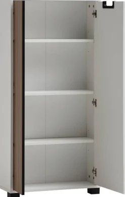 Highboard Ryker weiß matt B/H/T: ca. 59,8x124x19,55 cm