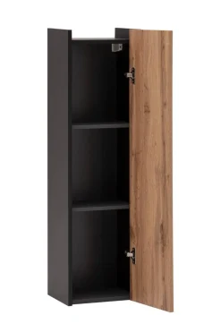 Highboard Tonder Eiche Nachbildung mattschwarz B/H/T: ca. 30,2x106,1x23,4 cm
