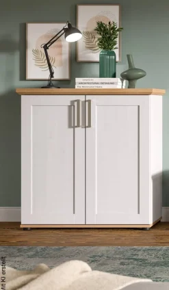 Highboard VERONA Lärche Nachbildung Eiche Nachbildung B/H/T: ca. 84x88x37 cm
