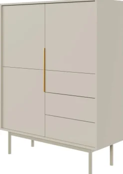 Highboard VIVA Cashmere B/H/T: ca. 104x139,5x39 cm