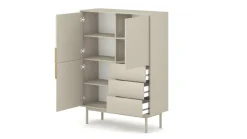 Highboard VIVA Cashmere B/H/T: ca. 104x139,5x39 cm