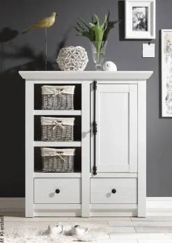 Highboard Westerland weiß B/H/T: ca. 105x115x45 cm
