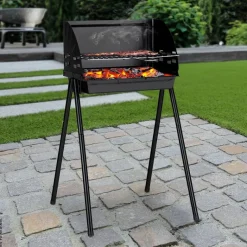 HI Grill Stahl B/H/L: ca. 47x74x55 cm