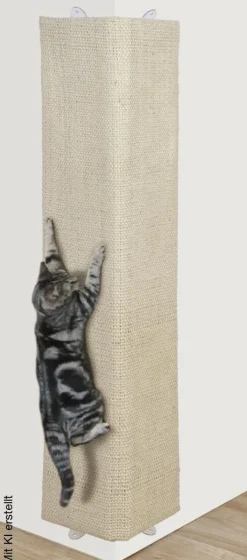 HI Katzenkratzbrett beige MDF B/H/L: ca. 1x80x28 cm