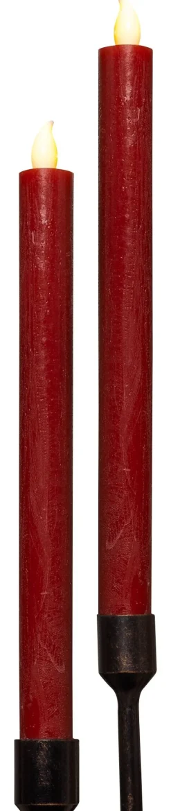 HI LED-Kerze rot B/H: ca. 2x25 cm