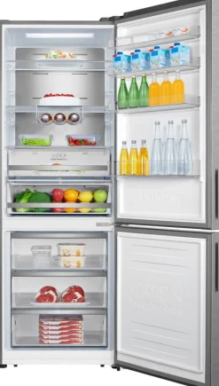 Hisense Kühl-/Gefrierkombination RB645N4BIB Inox B/H/T: ca. 70,4x201,3x69,4 cm