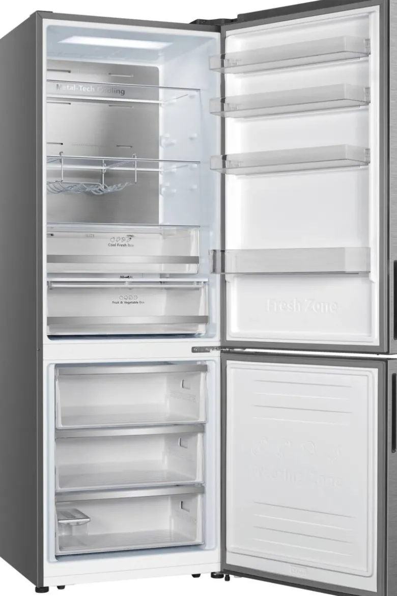 Hisense Kühl-/Gefrierkombination RB645N4BIB Inox B/H/T: ca. 70,4x201,3x69,4 cm