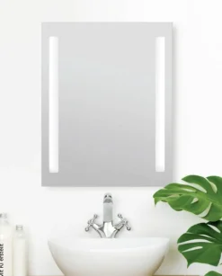 Hölscher Leuchten Wandspiegel 005 960 Metall Glas B/H: ca. 51x61 cm