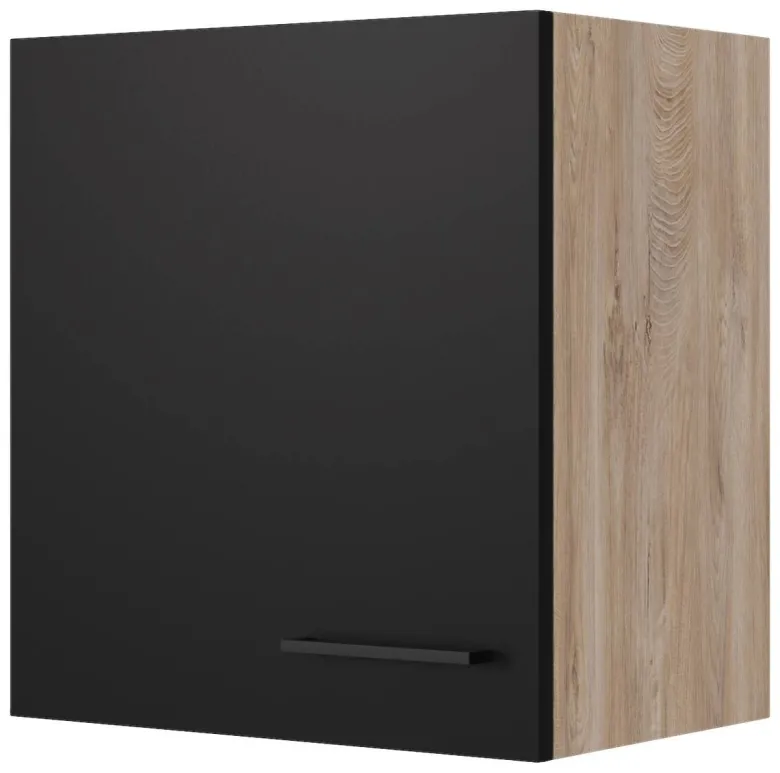 Hängeschrank Capri schwarz matt B/H/T: ca. 50x54,8x32 cm