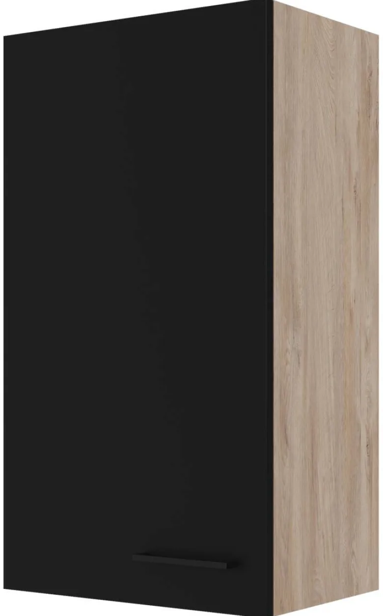 Hängeschrank Capri schwarz matt B/H/T: ca. 50x89x32 cm
