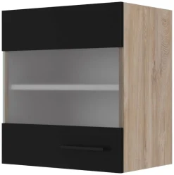 Hängeschrank Capri schwarz matt B/H/T: ca. 50x54,8x32 cm