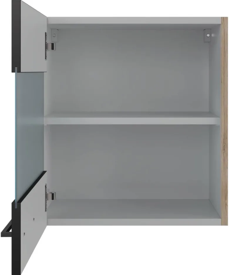 Hängeschrank Capri schwarz matt B/H/T: ca. 50x54,8x32 cm