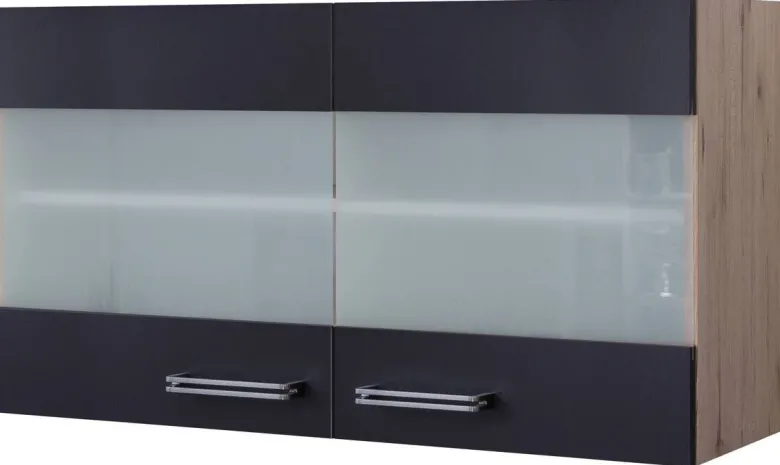 Hängeschrank Elva anthrazit strukturiert B/H/T: ca. 100x54,8x32 cm
