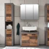 Hängeschrank Indiana Beton dunkel Optik Old Wood Nachbildung B/H/T: ca. 36x79x23 cm