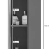 Hängeschrank Mason dunkelgrau Nox Oak Nachbildung B/H/T: ca. 37x77x24 cm