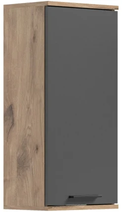 Hängeschrank Mason dunkelgrau Nox Oak Nachbildung B/H/T: ca. 37x77x24 cm