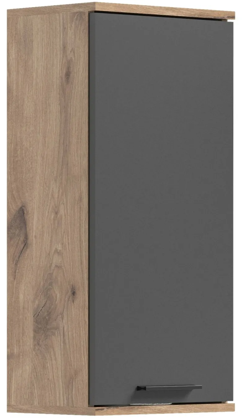 Hängeschrank Mason dunkelgrau Nox Oak Nachbildung B/H/T: ca. 37x77x24 cm