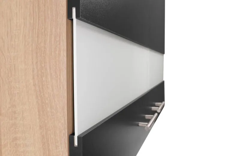 Hängeschrank Merle schwarz B/H/T: ca. 100x56x35 cm