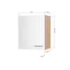 Hängeschrank Merle weiß B/H/T: ca. 50x56x30 cm