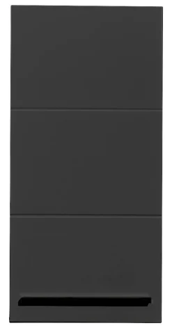 Hängeschrank Vista Oak Eiche Viking Nachbildung schwarz matt B/H/T: ca. 34x70x23 cm