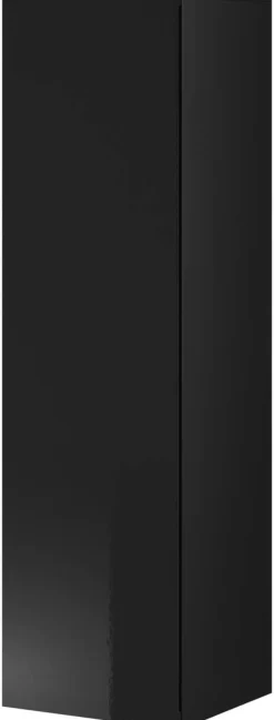 Hängeschrank VIVIEN schwarz glanz B/H/T: ca. 40x140x30 cm