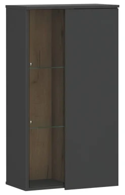 Hängevitrine Neo Eiche Evoke Oak Nachbildung anthrazit B/H/T: ca. 55x101x32 cm