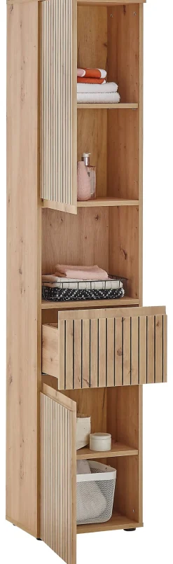 Hochschrank Austin Artisan Oak Nachbildung B/H/T: ca. 40x136x31 cm