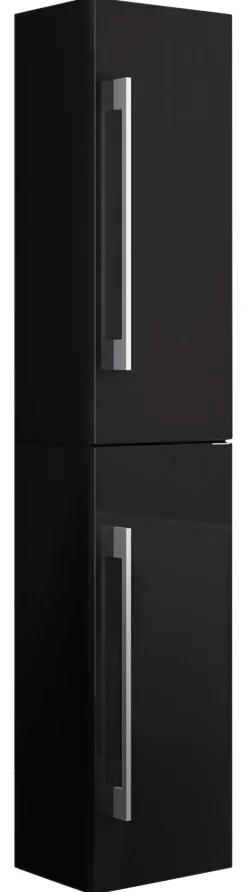 Hochschrank Badinos schwarz B/H/T: ca. 33x150x22 cm