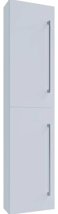 Hochschrank Badinos weiß Alu Optik B/H/T: ca. 33x150x22 cm