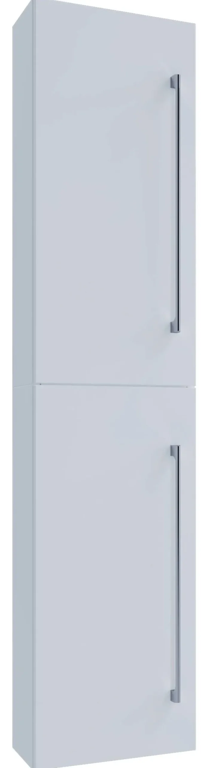 Hochschrank Badinos weiß Alu Optik B/H/T: ca. 33x150x22 cm