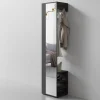 Hochschrank BEN anthrazit Spiegel B/H/T: ca. 40x184x35 cm
