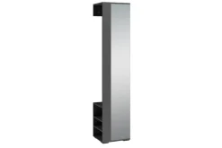 Hochschrank BEN anthrazit Spiegel B/H/T: ca. 40x184x35 cm
