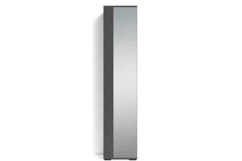 Hochschrank BEN anthrazit Spiegel B/H/T: ca. 40x184x35 cm