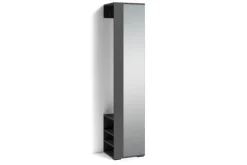 Hochschrank BEN anthrazit Spiegel B/H/T: ca. 40x184x35 cm