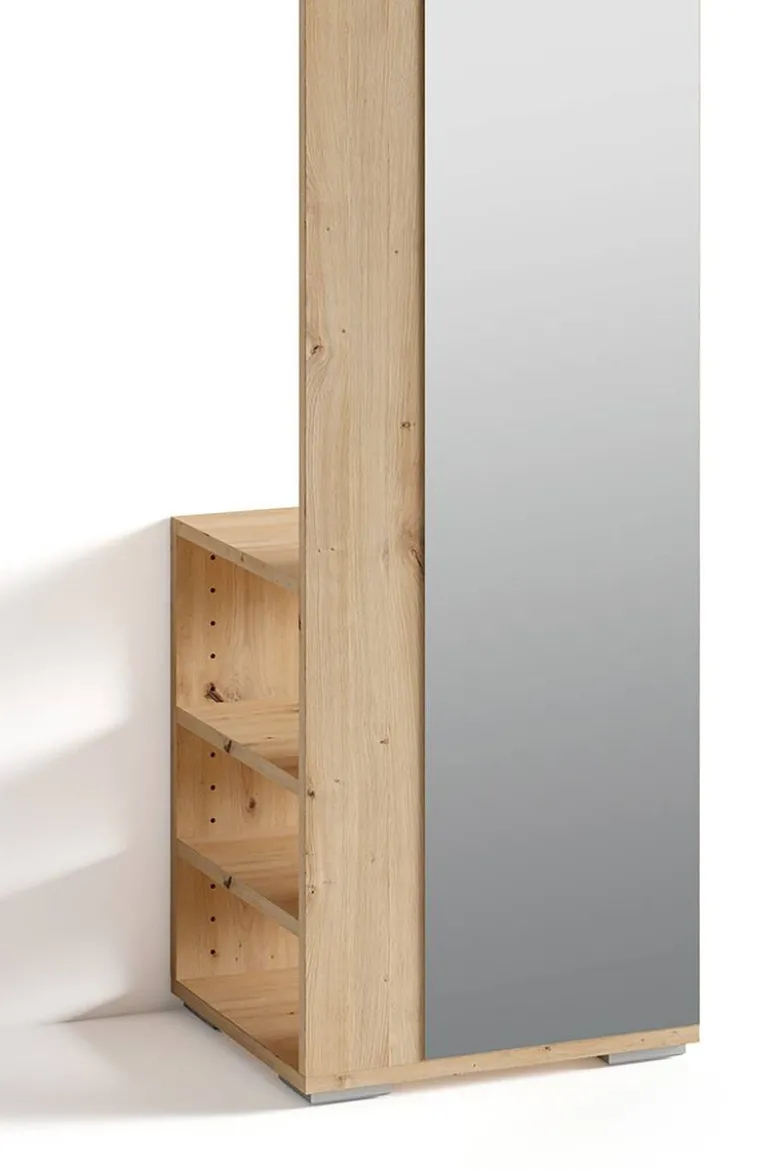 Hochschrank BEN Eiche Nachbildung B/H/T: ca. 40x184x35 cm