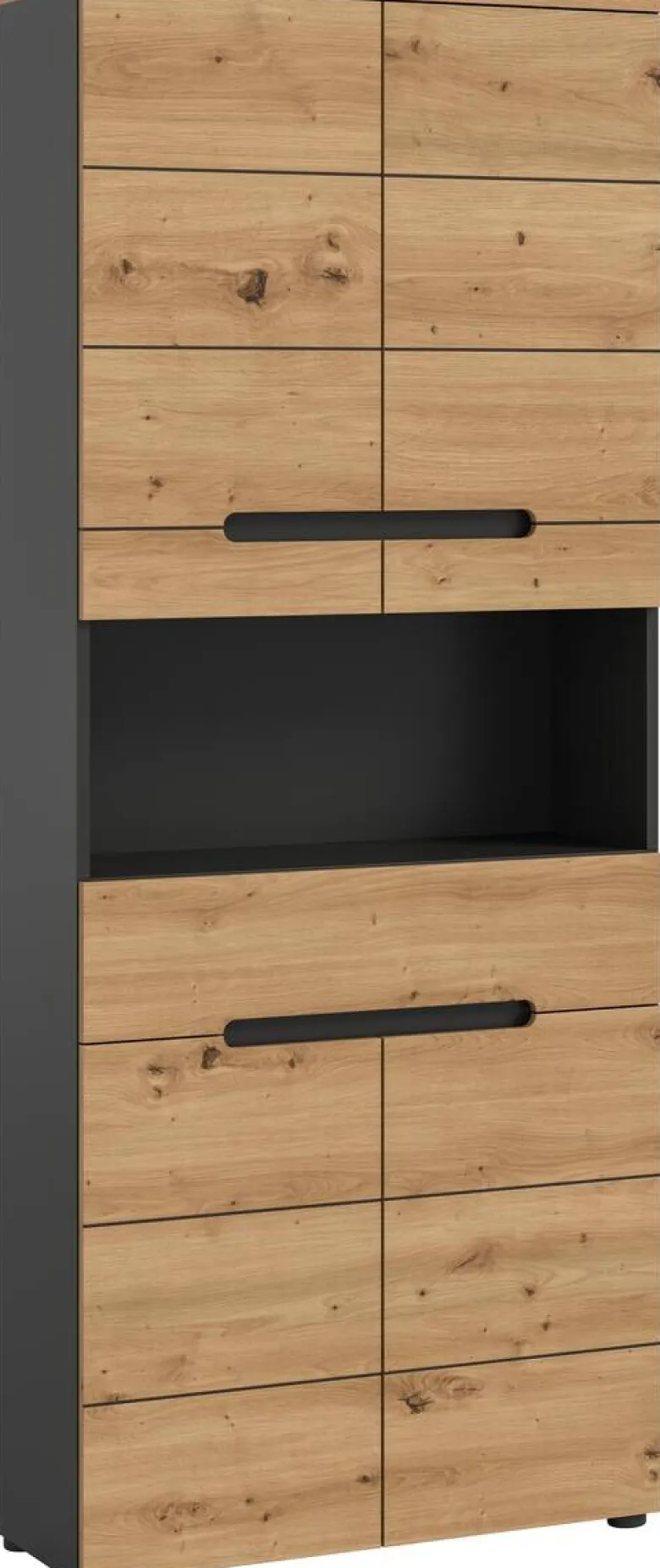 Hochschrank Canu Basalt Eiche Artisan Nachbildung B/H/T: ca. 76x193x34 cm