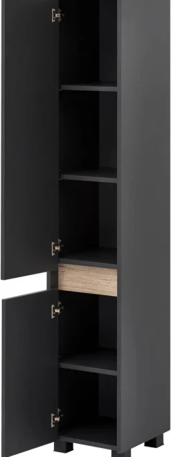 Hochschrank Cosmo anthrazit B/H/T: ca. 30,2x164,5x33 cm