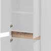 Hochschrank Cosmo perlweiß Optik B/H/T: ca. 56,9x164,5x33 cm