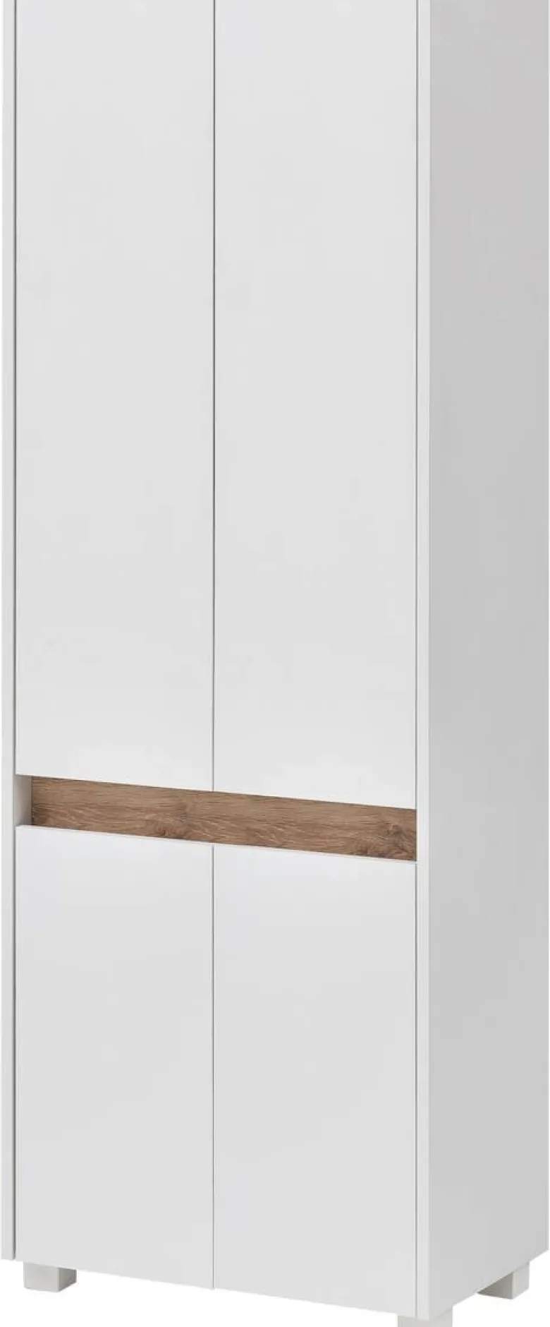 Hochschrank Cosmo perlweiß Optik B/H/T: ca. 56,9x164,5x33 cm