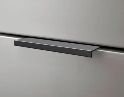 Hochschrank Denver grau matt Eiche Evoke Coast Nachbildung B/H/T: ca. 38x195x32 cm