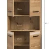 Hochschrank Ice Artisan Oak Nachbildung B/H/T: ca. 60x185x30 cm