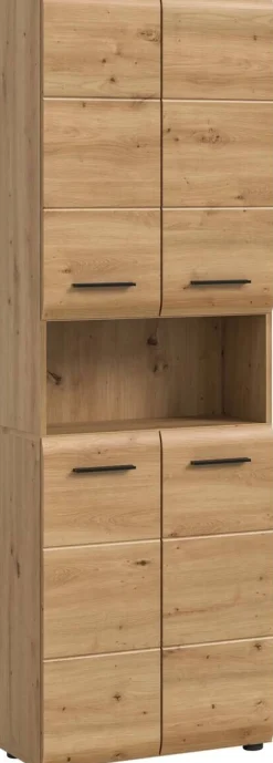 Hochschrank Ice Artisan Oak Nachbildung B/H/T: ca. 60x185x30 cm