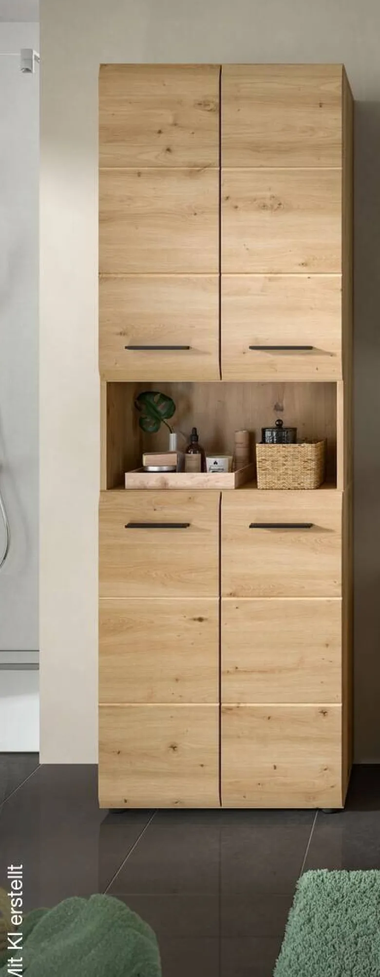 Hochschrank Ice Artisan Oak Nachbildung B/H/T: ca. 60x185x30 cm