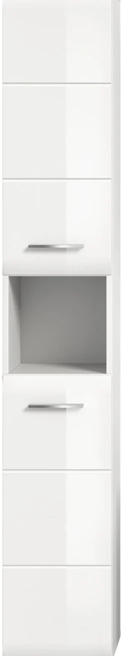 Hochschrank Ice weiß weiß Hochglanz B/H/T: ca. 30x185x30 cm