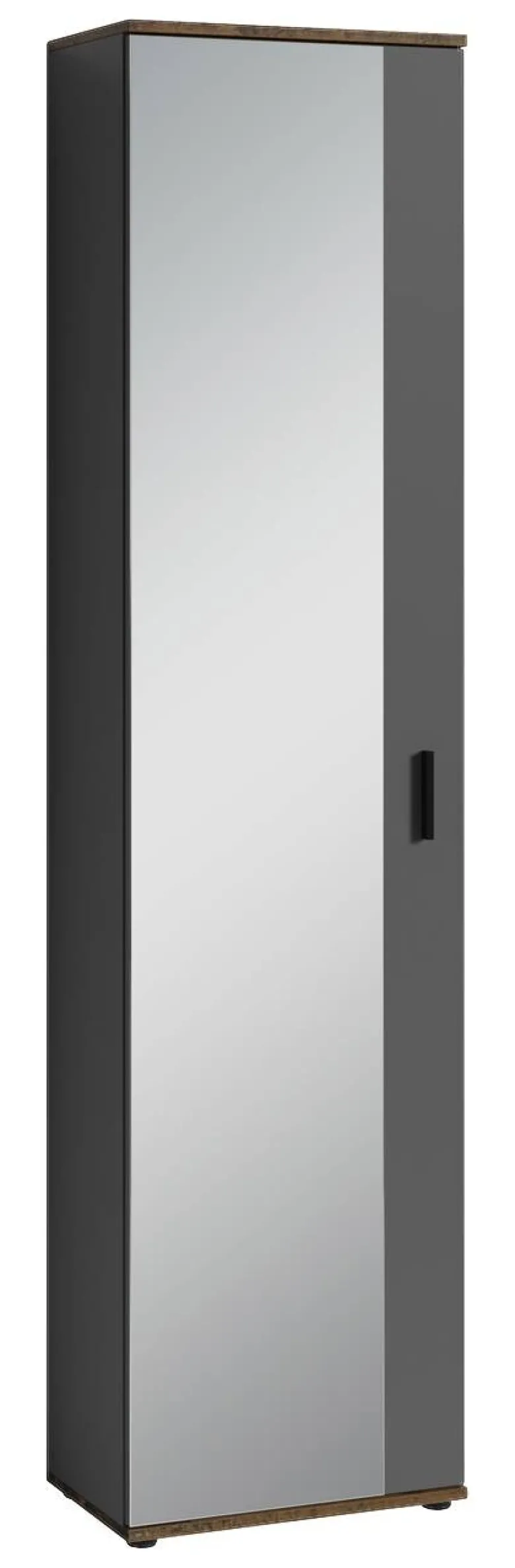 Hochschrank JAKOB schwarz schwarz B/H/T: ca. 49x196x30 cm