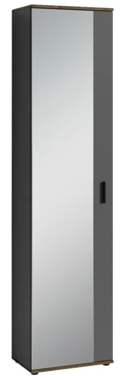 Hochschrank JAKOB schwarz schwarz B/H/T: ca. 49x196x30 cm