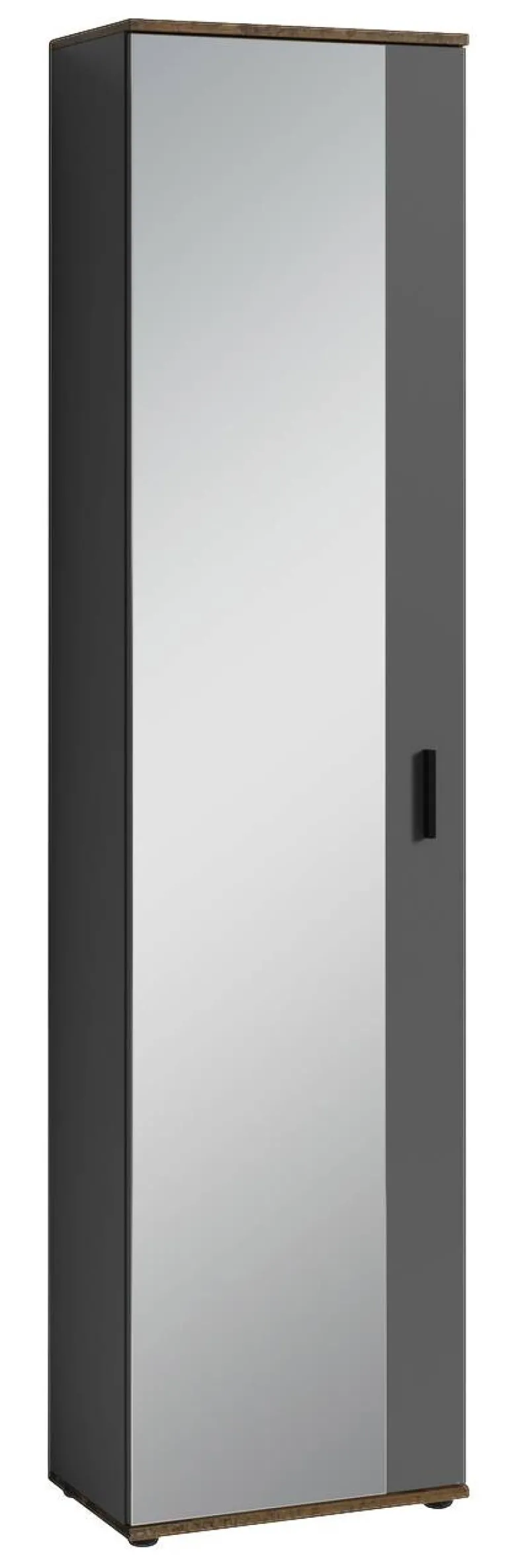 Hochschrank JAKOB schwarz schwarz B/H/T: ca. 49x196x30 cm