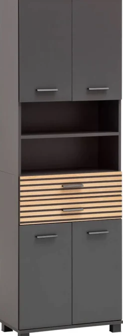 Hochschrank Katta anthrazit B/H/T: ca. 59,8x180,9x32,6 cm